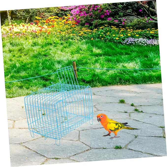 Parrot Carrying Cage Lightweight Portable Pet Carrier Bird Storage and Travel Cage for Outings