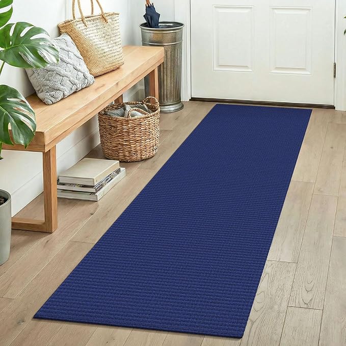 KOZYFLY Woven 2x5 Entry Runner Rug, Washable Runners
