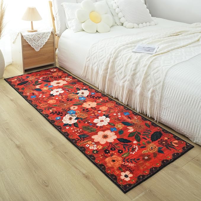 Rugcomf Runner Rug for Hallways Kitchen Rug Non Slip 2'x 6' Washable Runner Rugs
