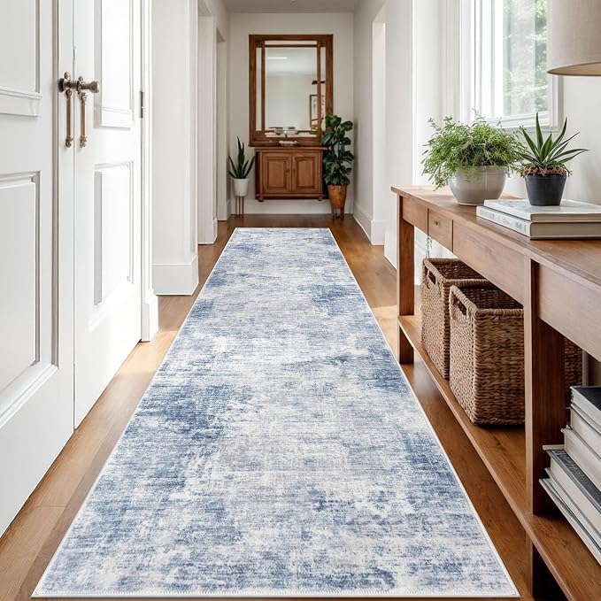 IOHOUZE Abstract Runner Rug 3x12 Ft Washable Runners