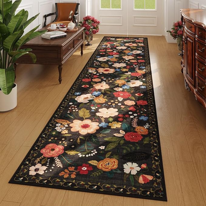 Rugcomf Washable Kitchen Runner 2'7"x12'