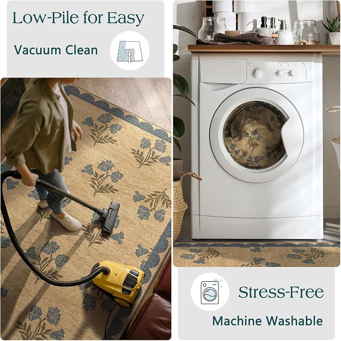 3x5 Floral Entry Rug