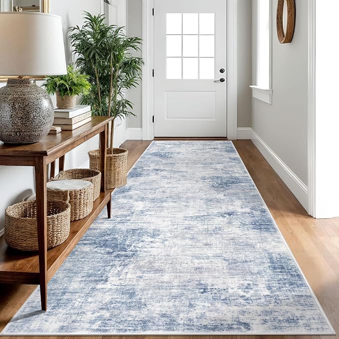 IOHOUZE Abstract Runner Rug 3x10 Ft Washable Runners