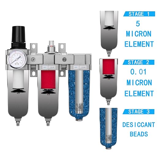 NANPU 3/4" NPT Industrial Grade 3 Stage Air Drying System