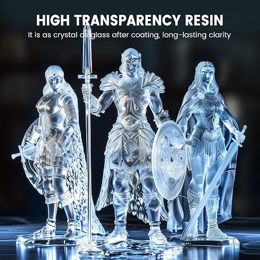 SUNLU High Clear 3D Printer Resin, High Transparency 3D Printing Resin