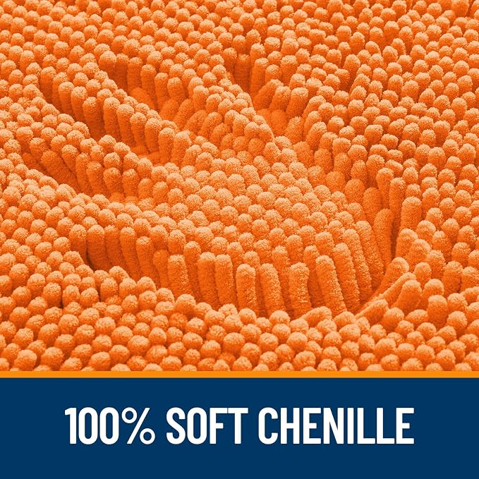 OLANLY Large Bathroom Rugs 40x32, Extra Soft Absorbent Chenille Bath Rugs