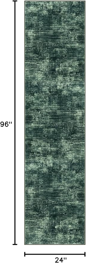 IOHOUZE Abstract Runner Rug 2x8 Ft Washable Runners