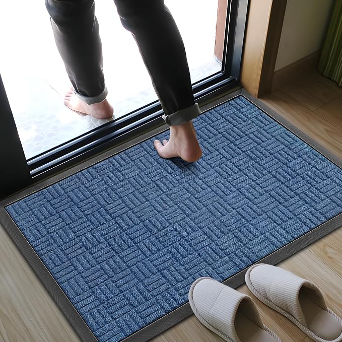 Mibao Front Door Mat, Heavy Duty Durable Welcome Mat