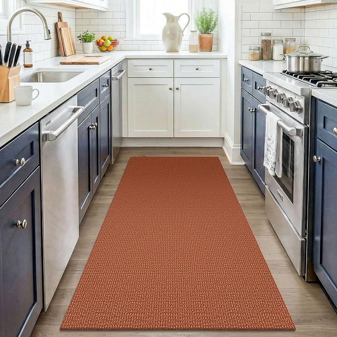 KOZYFLY Washable 3x4 Woven Entry Area Rug, Braided Throw Rugs
