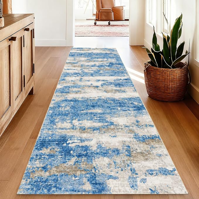 Washable Runners for Hallway 2x6 Runner Rug, Ultra-Thin Kitchen Runner Rugs