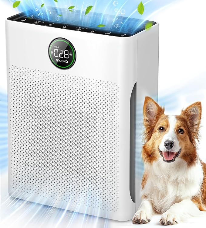 2 Pack MOOKA PR1 Pet Mode Genuine Air Purifier Replacement Filter, H13 True