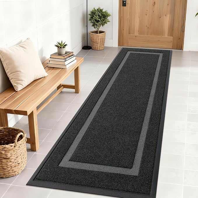 OLANLY Front Door Mat Indoor Outdoor Entrance, Waterproof All-Season,