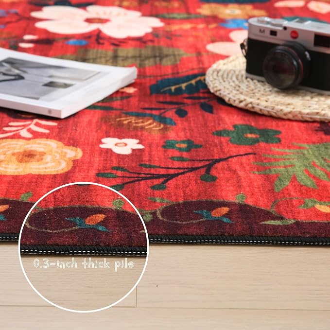 Rugcomf Runner Rug for Hallways Kitchen Rug Non Slip 2'x 6' Washable Runner Rugs