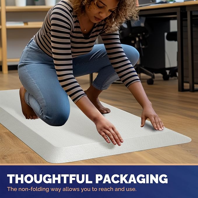 FEATOL Anti Fatigue Mats for Standing, 9/10 Extra Thick Ergonomic Standing Desk