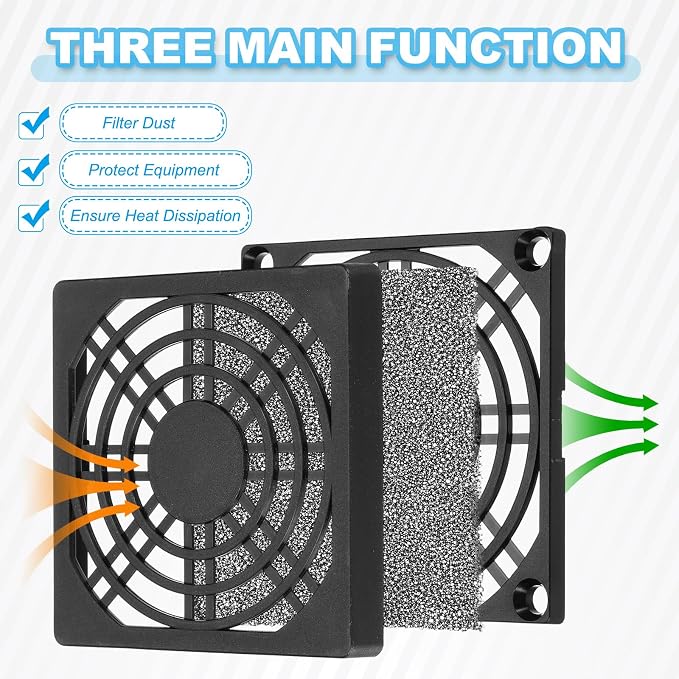 PATIKIL 200mm Fan Filter Grill