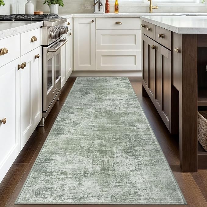 IOHOUZE Abstract Runner Rug 3x8 Ft Washable Runners