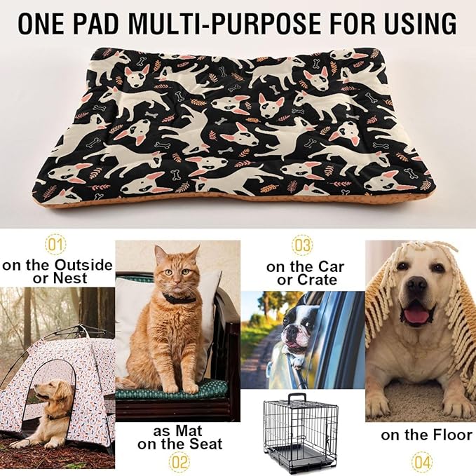 Pet Bed Cute Dog Dog Bed Mat Absorbing Non Slip Pad Pet Sleeping Mat for Small, Medium, and Large Dogs Puppy Cat 36 in x 24 in