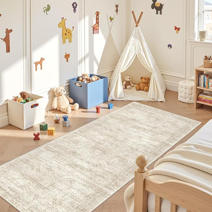 3x8 Runner Rug Non Slip Washable