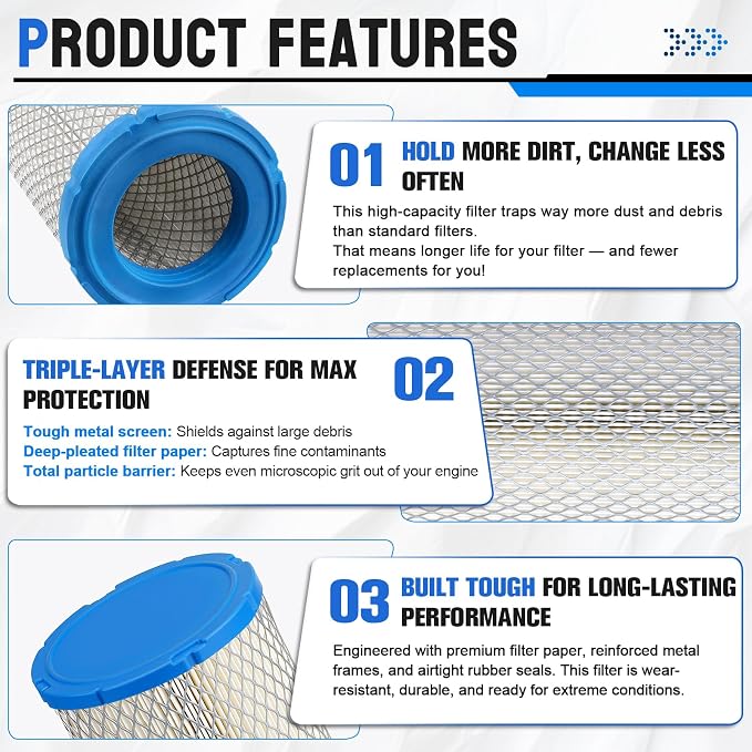 11013-7044 25 083 01 Air Filter & 11013-7045 2508304-S Pre Filter