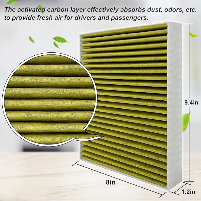2PCS Capume Cabin Air Filter Replacement