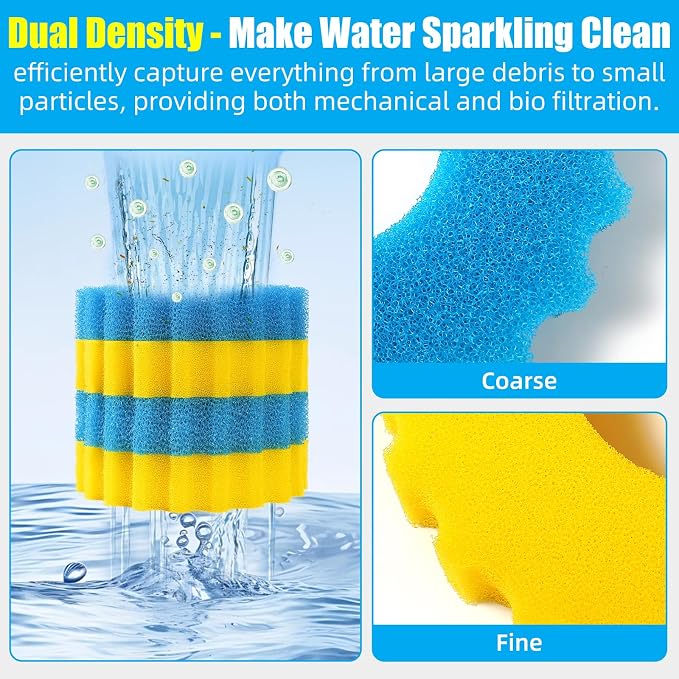 AQUANEAT Replacement Sponge Filter Media Pad Compatible