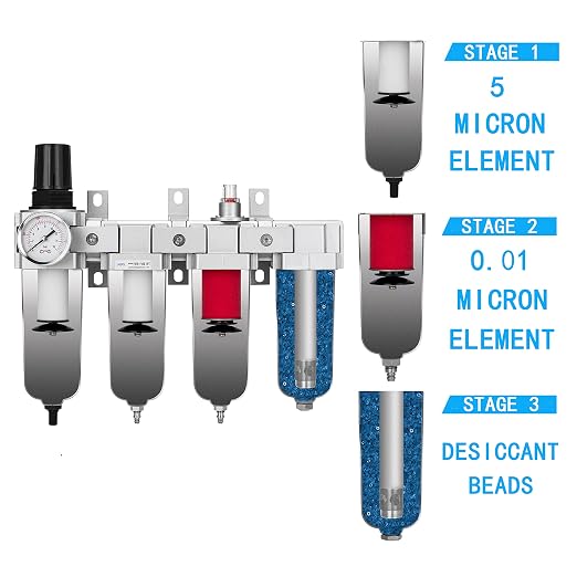 NANPU 3/4" NPT Industrial Grade 4 Stage Air Drying System