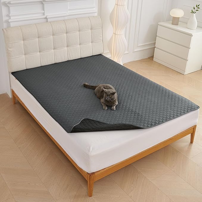Waterproof Dog Couch Cover Protector Absorbent Quick Dry Non Slip Sofa Cover for Dogs Washable Pet Bed Couch Cover (Grey,51"x79")
