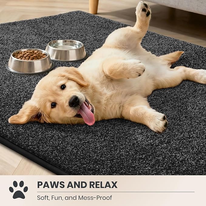PURRUGS Dirt Trapping Door Mat 20" x 31.5", Non-Slip Machine Washable Entryway