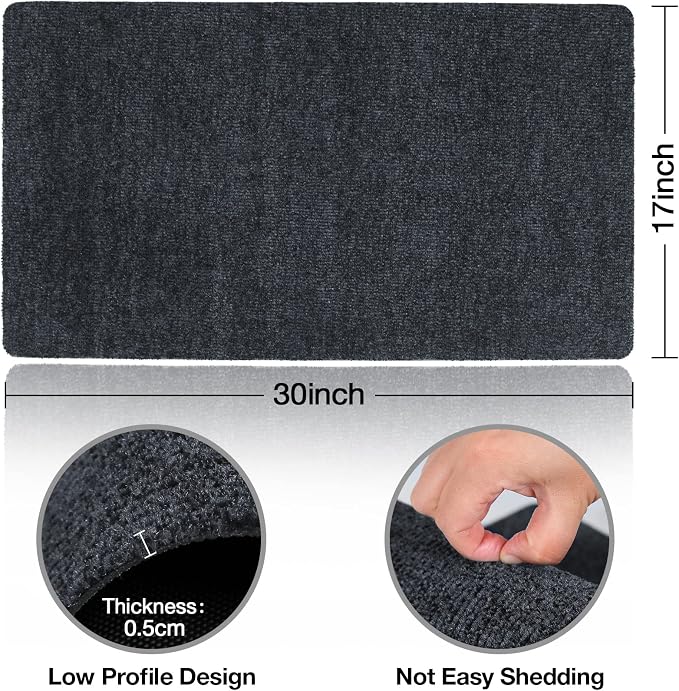 Doormats Outdoor and Indoor Ultra Thin Design, Strong Stain-Resistant Entryway