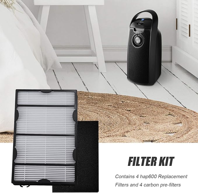 4Pcs HAPF600 HEPA Replacement Filters Kit Replacement