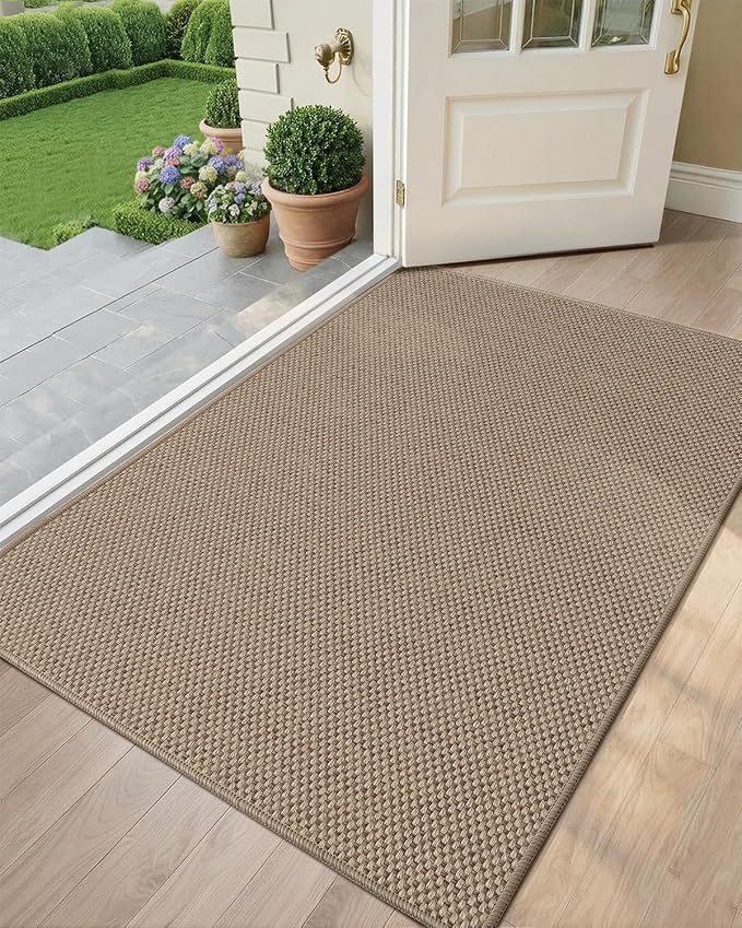 Color&Geometry Ultra-Thin Indoor Door Mat, Washable Doormat