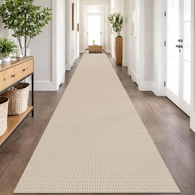 IOHOUZE Washable Exrea Long Hallway Runner Rug 3x20 Non Slip Rubber Backed