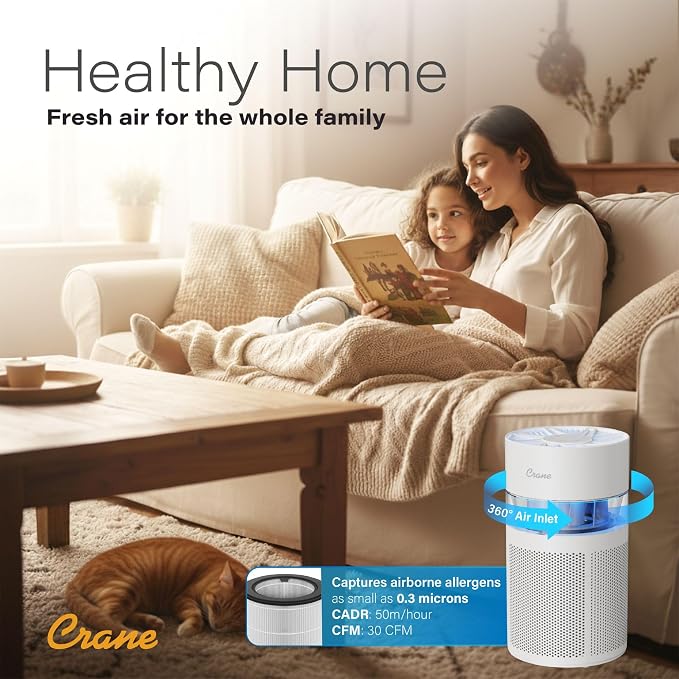 Crane True HEPA Air Purifier