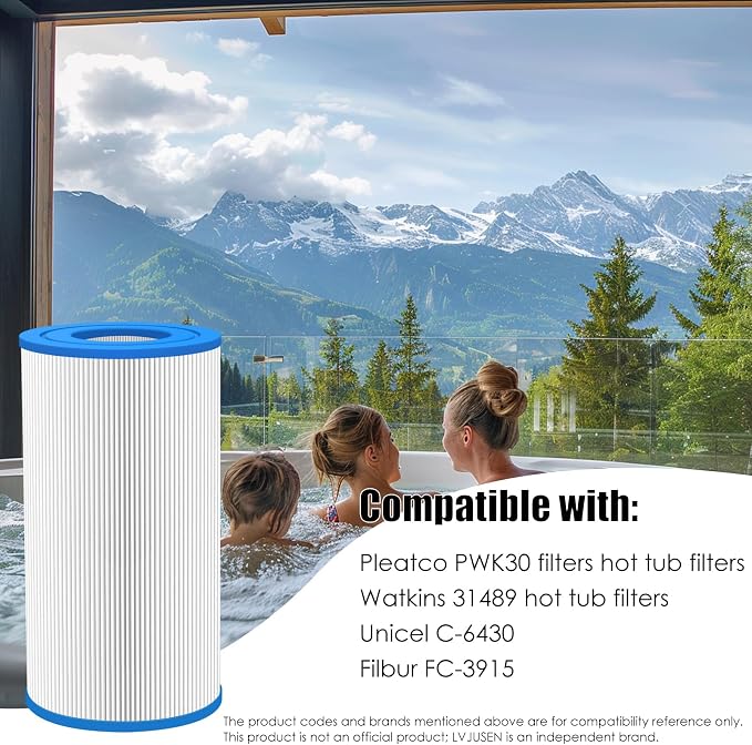 Hot Tub Filter Replacement Repalces Watkins 31489, 73250 Hot Spring Tri