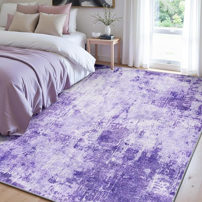 RELEANY Washable Area Rugs 5'x8' Non-Slip Modern Abstract Soft