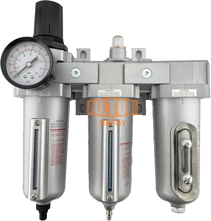 3/4" NPT HEAVY DUTY Industrial Grade Filter Regulator Coalescing Desiccant