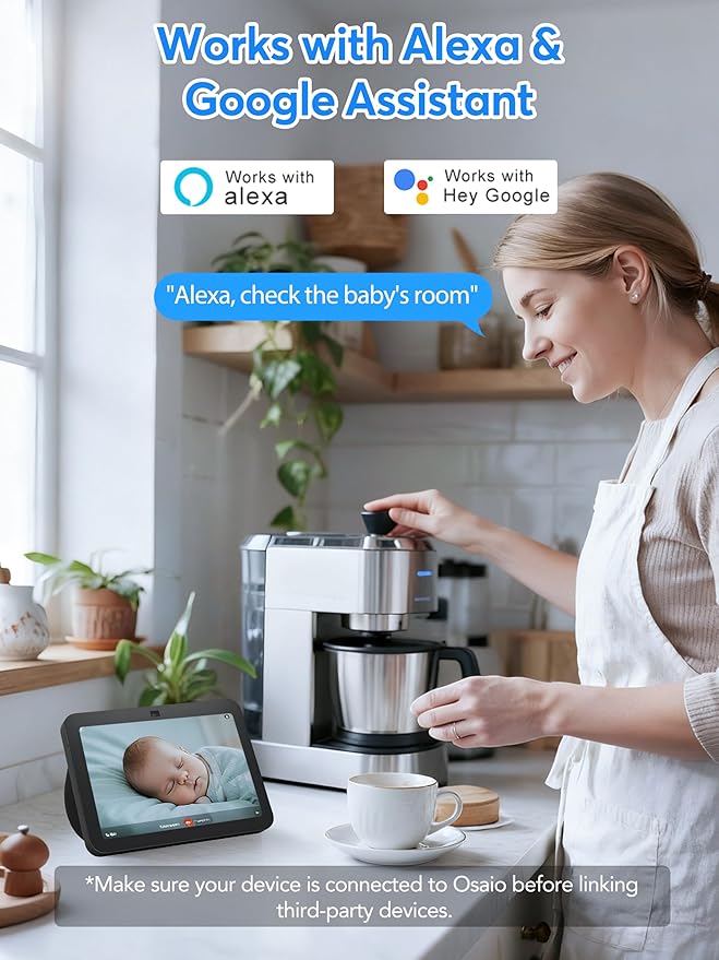 Indoor Security Camera 2K 3MP, Motion & Sound Detection, Real-Time Alerts, Two-Way Audio, Works with Alexa & Google Assistant, Home Security Camera with 256GB SD & Cloud Storage, Black, 2.4GHz