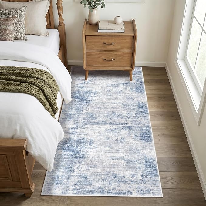 IOHOUZE Abstract Runner Rug 3x7 Ft Washable Runners