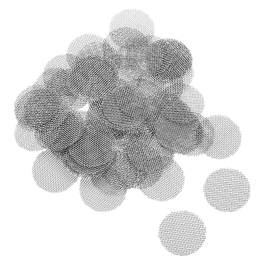 MECCANIXITY Pipe Screen Stainless Steel Screens, 1/2 Inch Diameter