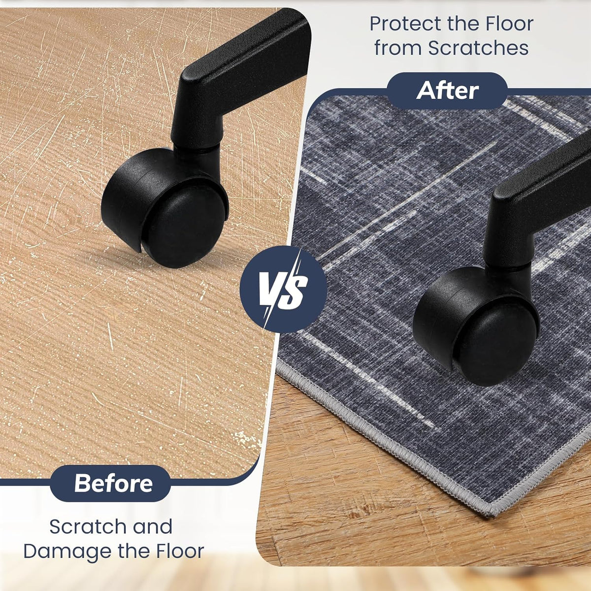 Office Chair Mat for Hardwood Floor&Tile Floor,36"X 48"