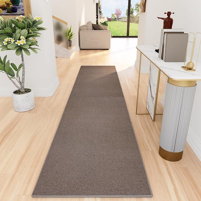 AREDO Runner Rug with Non Slip Rubber Backing, Washable Soft Floor Carpet