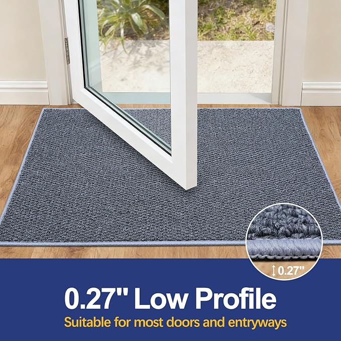 Dirt Trapping Door Mat 36x60, 3D Scarping Surface Doormat