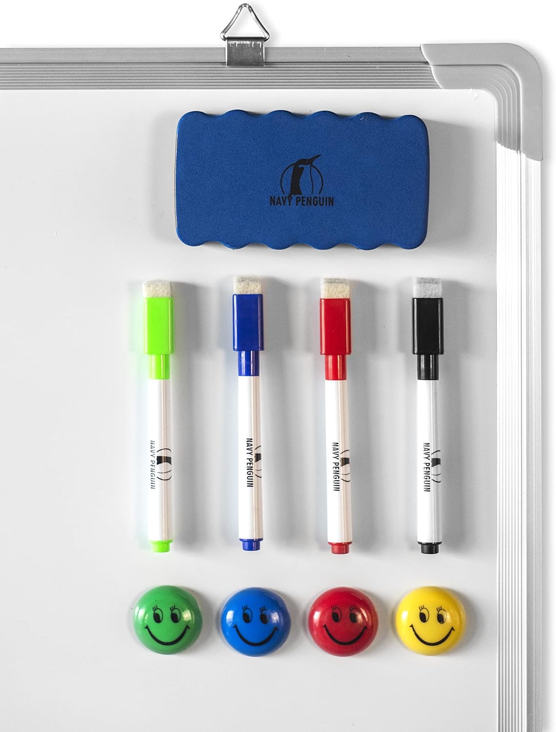 Whiteboard Set, 18x24 in Dry Erase Board, Magnetic White Board for Wall