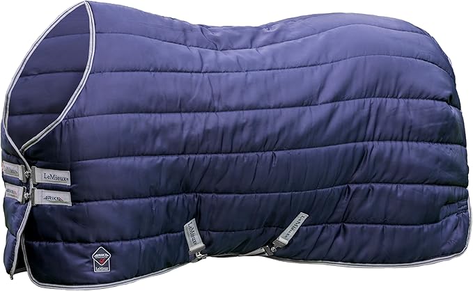 LeMieux Arika Stable-Tek 100g Blanket - Diamond Ripstop Outer - Breathable and Stain Repellent - Navy - 87"
