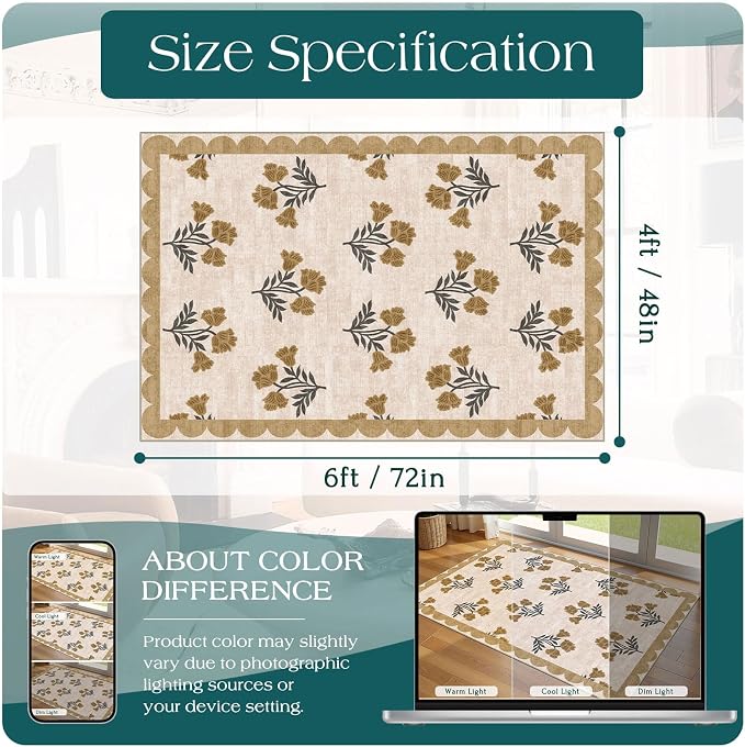 4x6 Covered Outdoor Patio Rug