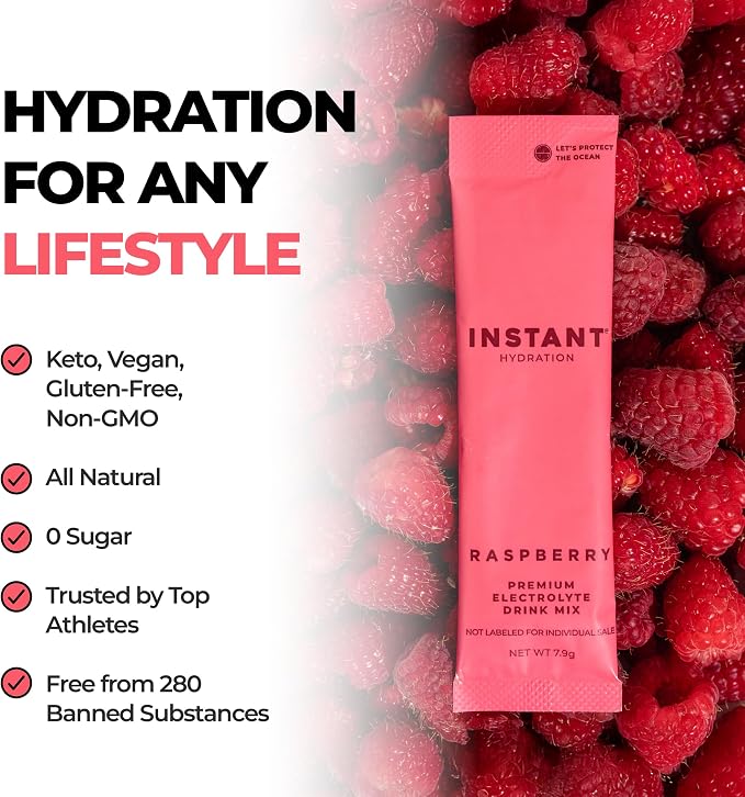 Instant Hydration Electrolytes Powder Packets