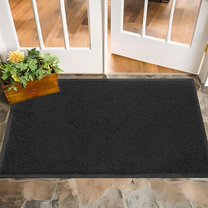 Mibao Front Door Mat Indoor Entrance, Dirt Trapper Welcome Mat