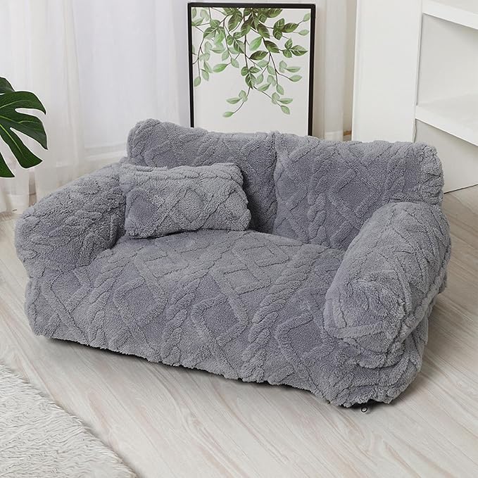 Dog Couch Bed - Softs Removable Pet Lounger, Comfortable Animal Mattress, Washable Cushion Seat, Cozys Pet Furniture With Softs Removable | Dog Couch Bed For Indoor Sleeping Relaxing Household Compani