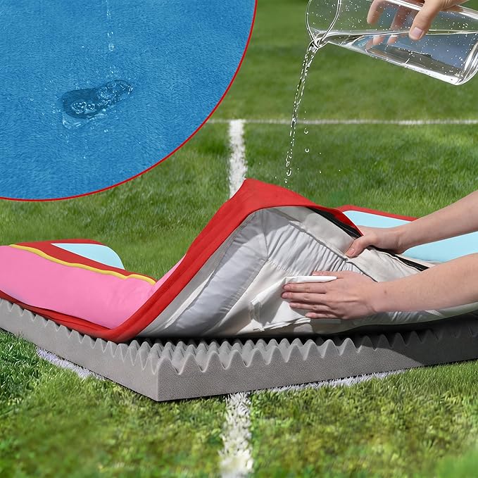Comfort Expression Orthopedic Dog Bed for Extra Large Dogs 45x35 Inch, Waterproof Egg Crate Foam XL Pet Bed with Removable Bolsters, Dog Couch with Washable Cover & Non-Slip Bottom, Los Angeles