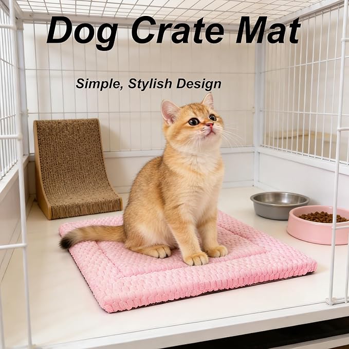 Dog Bed Mat - Reversible Dog Crate Bed Mats, Soft & Breathable Kennel Pad, Durable Crate Bed for Small Medium Large Dogs & Cats